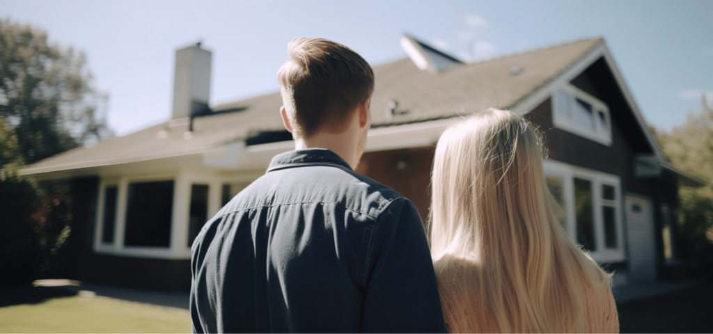 Young Family Looking at Home for Sale in Medina Ohio